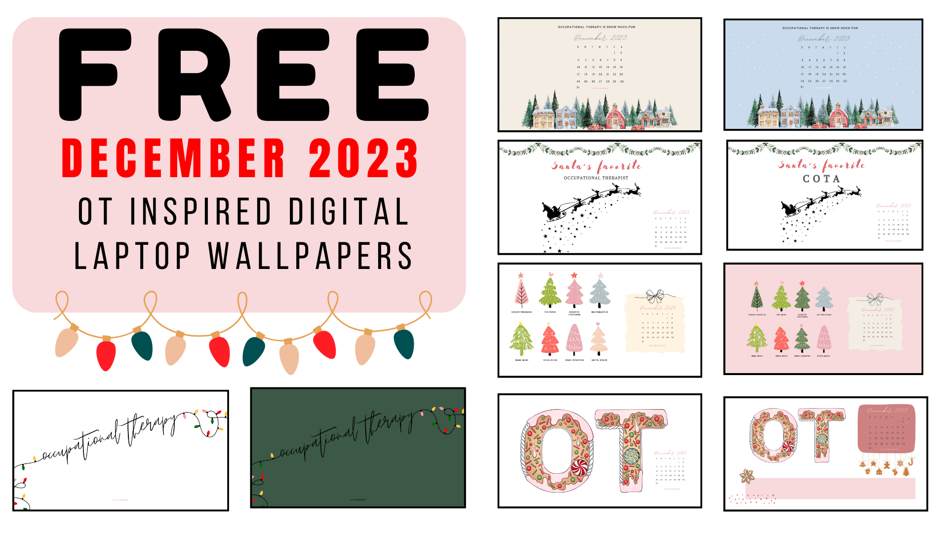 FREE December 2023 OT Wallpapers