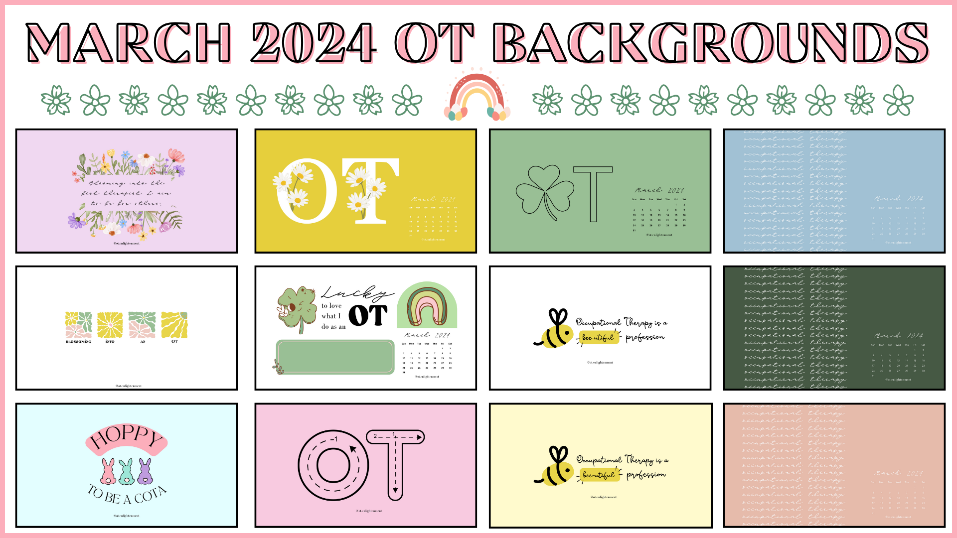 FREE MARCH 2024 OT BACKGROUNDS